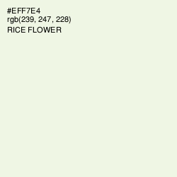 #EFF7E4 - Rice Flower Color Image